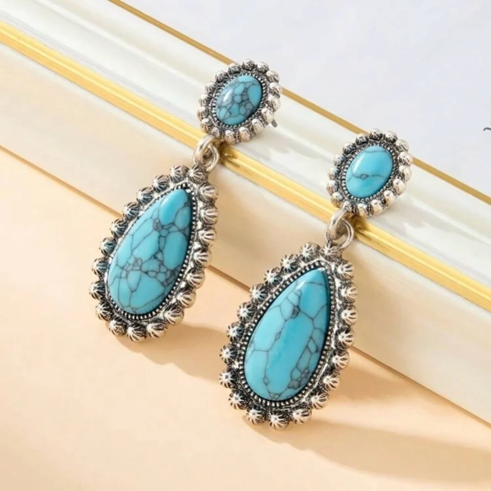 Turquoise Water Drop Earrings